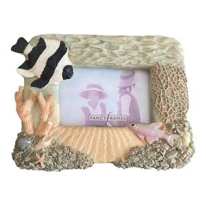 Fancy Frames 3-D Beach Themed Picture Frame with Intricate Fish and Coral Detail